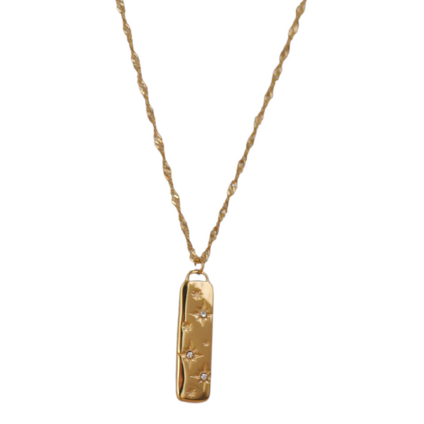 Collier Plaque Céleste